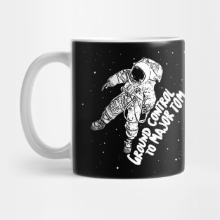 Major Tom Astronaut Space Typographic Design Mug